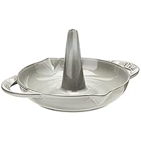 【はるか】staub ストウブ チキンロースター 24cm グレー はるか様専用】staub ストウブ チキンロースター 24cm グレー
